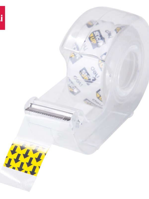 ديلي بكرة شريط لاصق - شفاف - 8 يارد - عرض 18 مم - مع قاعدة مكتبية للتحكم والقطع - شفاف EA30211